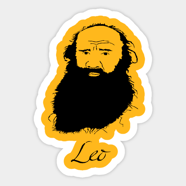 Leo Tolstoy Sticker by PoetandChef